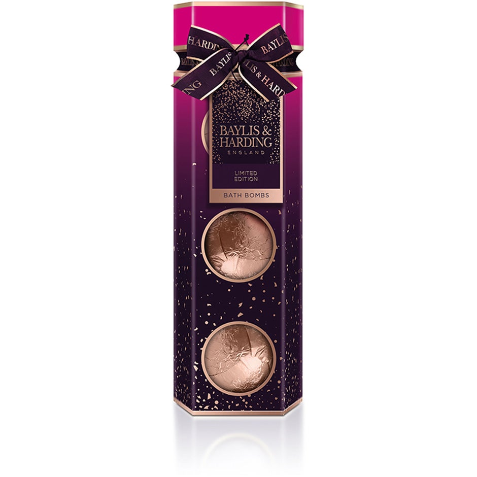 Baylis & Harding Wild Fig & Pomegranate 3 Bath Fizzer Cracker Set - 300 g