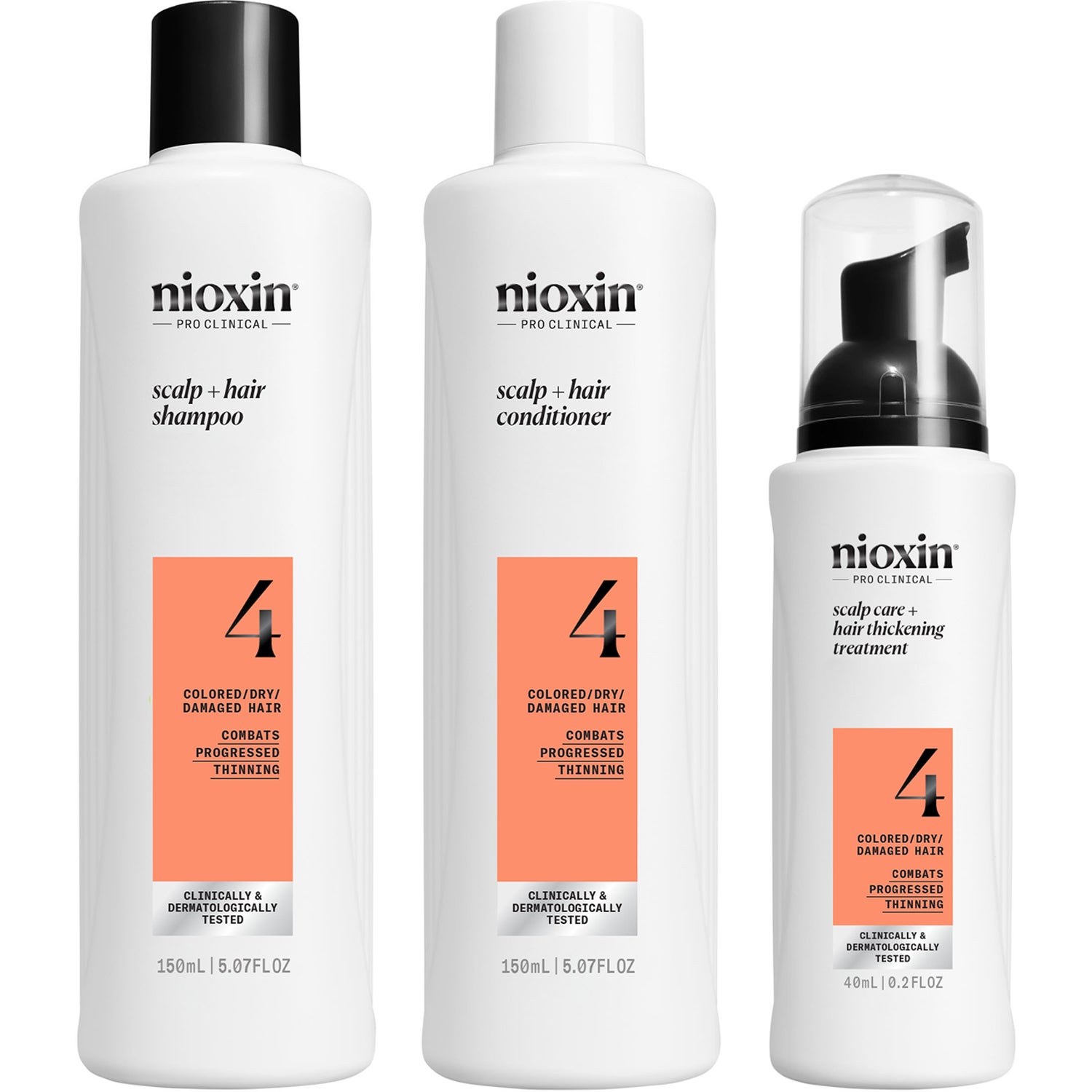 Nioxin System 4 Trial Kit, 150 ml + 150 ml + 50 ml