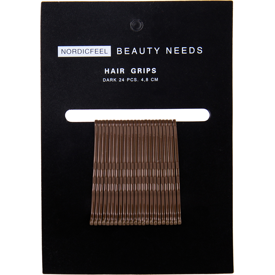 Bilde av Nordicfeel Beauty Needs Nordicfeel Beauty Needs Hair Grips Dark 24pcs 4,8cm