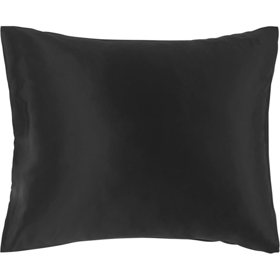 Lenoites Mulberry Silk Pillowcase Black 50 x 60 cm