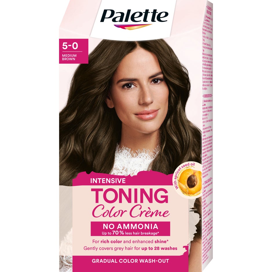 PALETTE Intensive Toning Color Crème  5-0 Medium Brown - 1 pcs