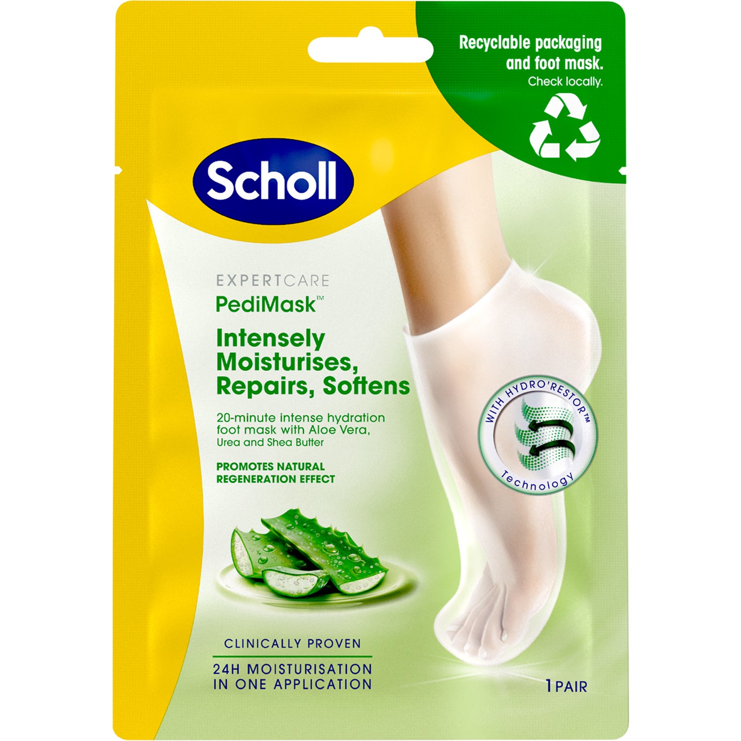 Scholl ExpertCare PediMask™ Aloe Vera - 2 pcs
