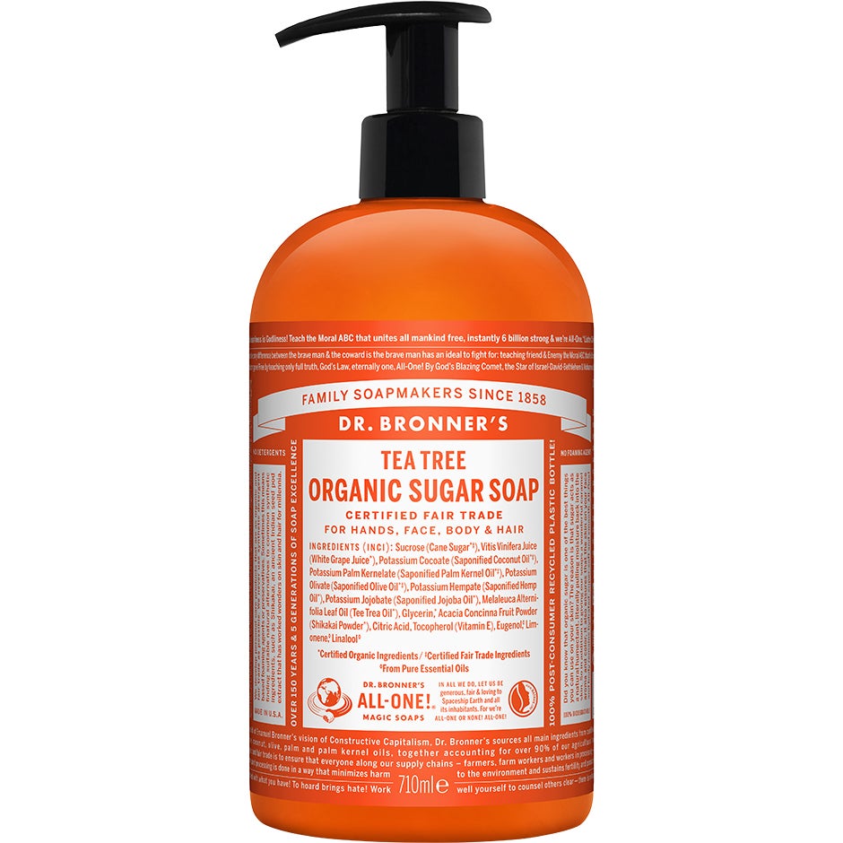 Tea Tree Organic Sugar Soap 709 ml