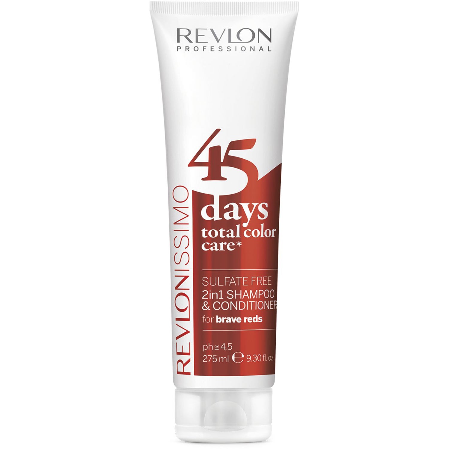 Revlon Professional 45 Days Total Color Care for Brave Reds Shampoo - 275 ml