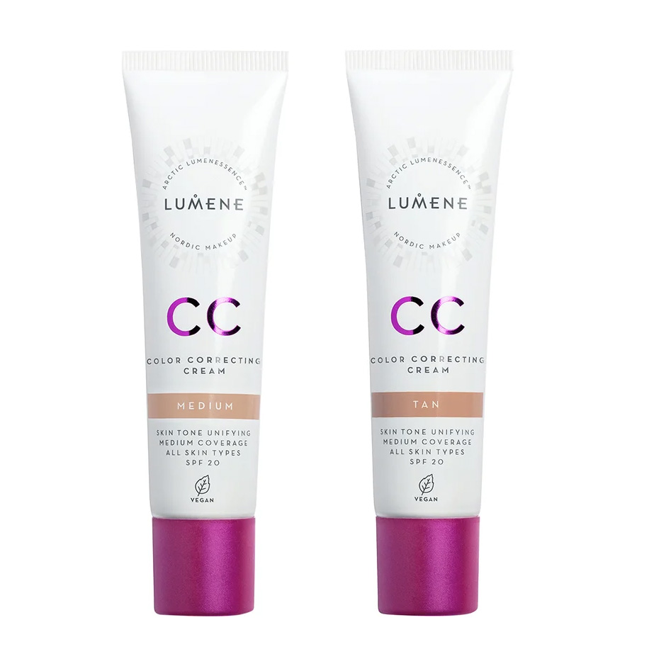 Lumene CC Color Correcting Duo Medium + Tan Sminke - Pakkedeals