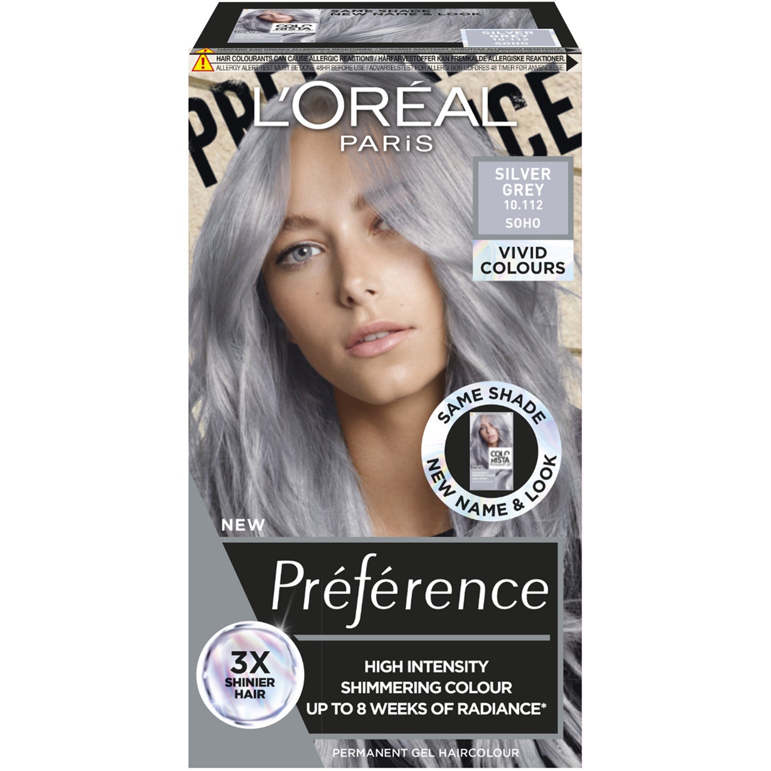 Loreal Paris Préférence Vivids  Silver Grey 10.112