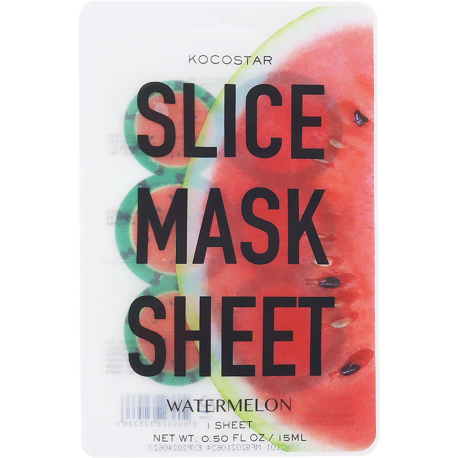 Bilde av Kocostar Slice Mask Watermelon 6 Slices - 15 Ml