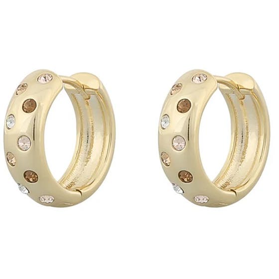 Nine ring ear gold/mix champagne