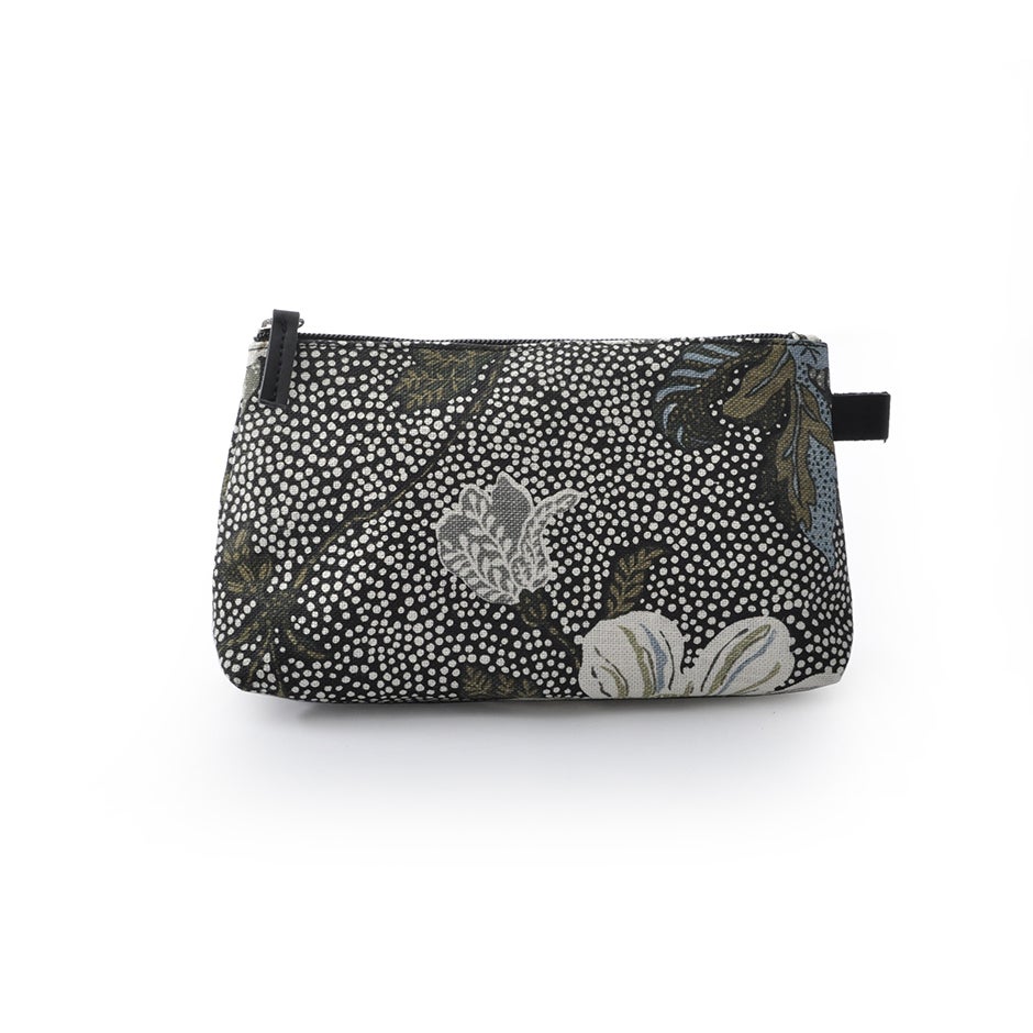 Bilde av Ceannis Cosmetic Small Flower Linen Black 21x12x6 Cm