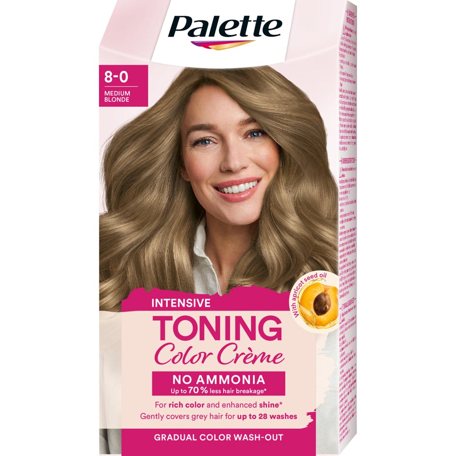 PALETTE Intensive Toning Color Crème  8-0 Medium Blonde - 1 pcs