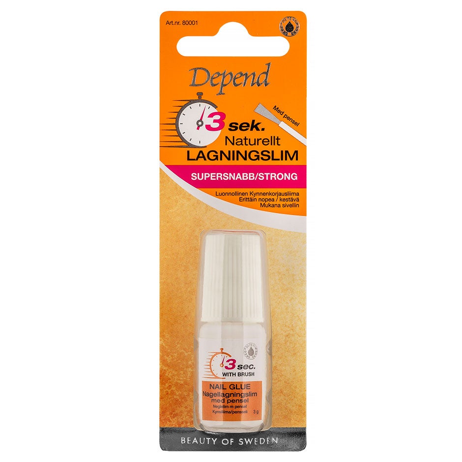 Depend 3 Sec. Natural Nail Glue With Brush