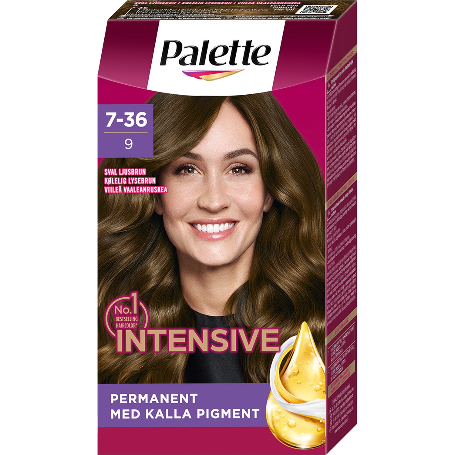 PALETTE Hair Colour 4 in 1 No. 9 Medium Brown - pcs 1