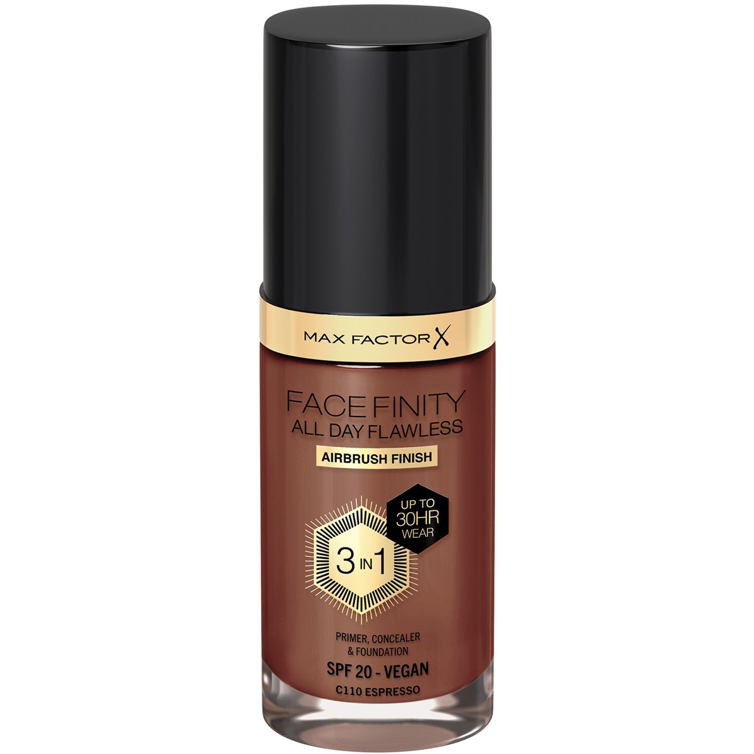Max Factor Facefinity All Day Flawless 3in1 Liquid Foundation 110