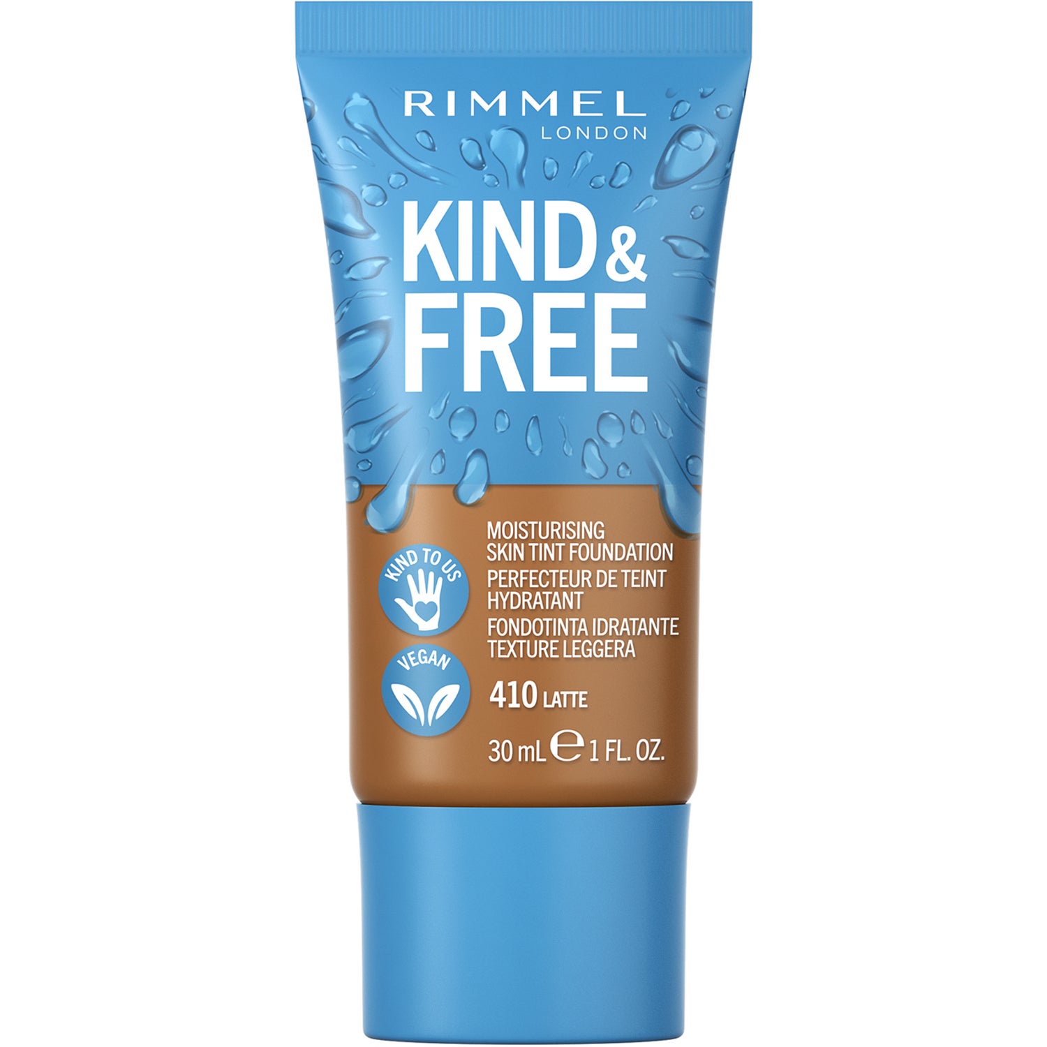 Rimmel London Kind & Free Skin Tint 410 Latte - 30 ml