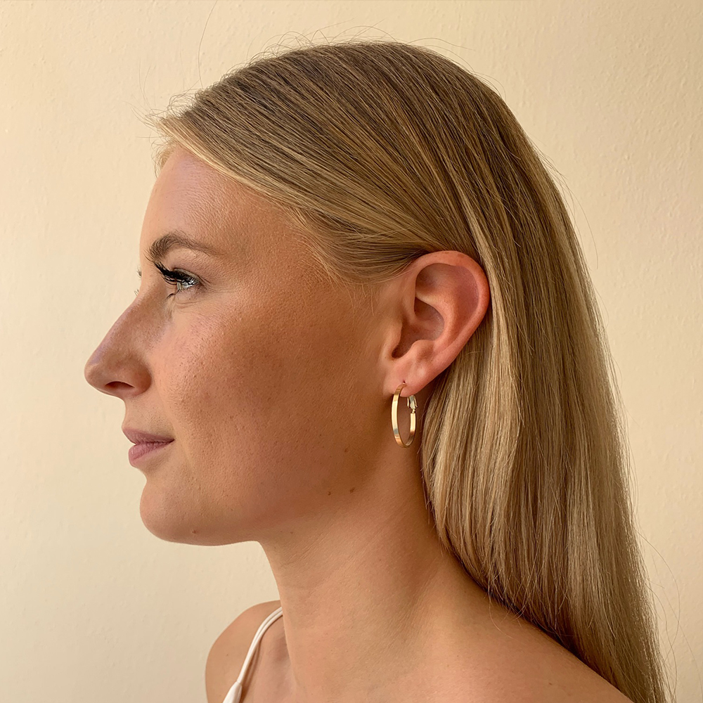 Moe Ring Ear Plain Gold