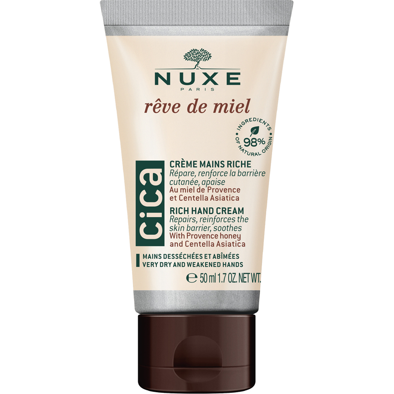 Nuxe Rêve de miel Cica Hand Cream, 50 ml Nuxe Håndkrem