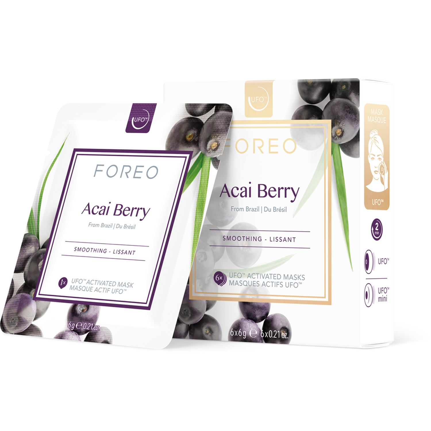 FOREO UFO Mask Natural Collection Acai Berry - g 36