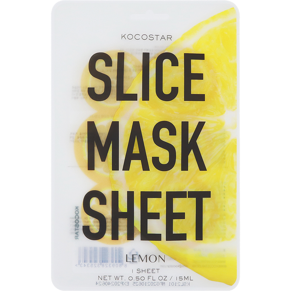 Bilde av Kocostar Slice Mask Lemon 6 Slices - 15 Ml