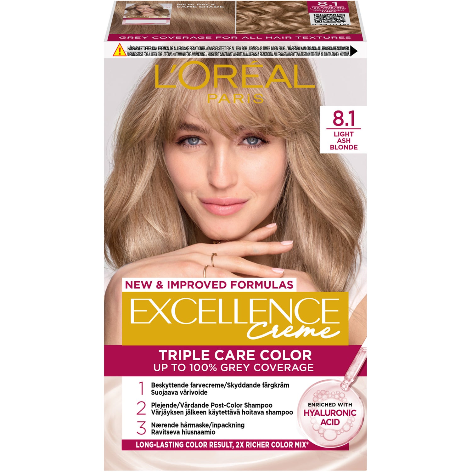 Excellence 8.1 Lys Askeblond