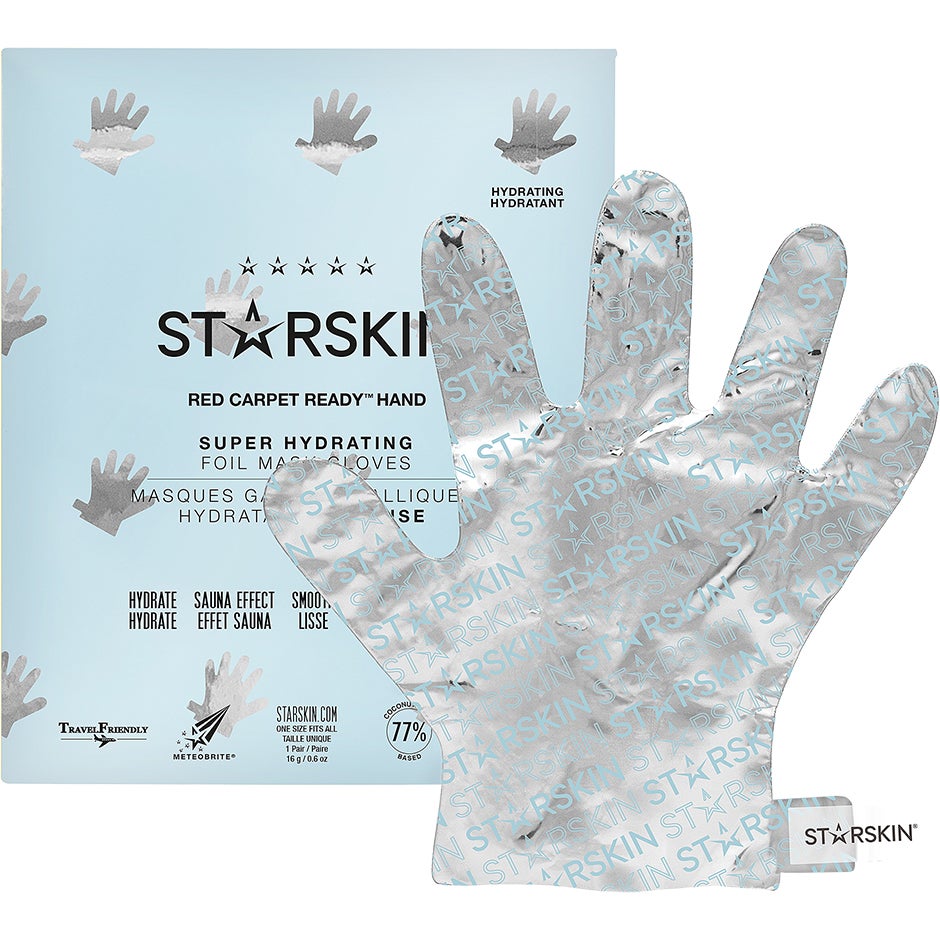 Starskin Red Carpet Ready Hand Hand Super Hydrating Foil Mask Gloves - 16 g