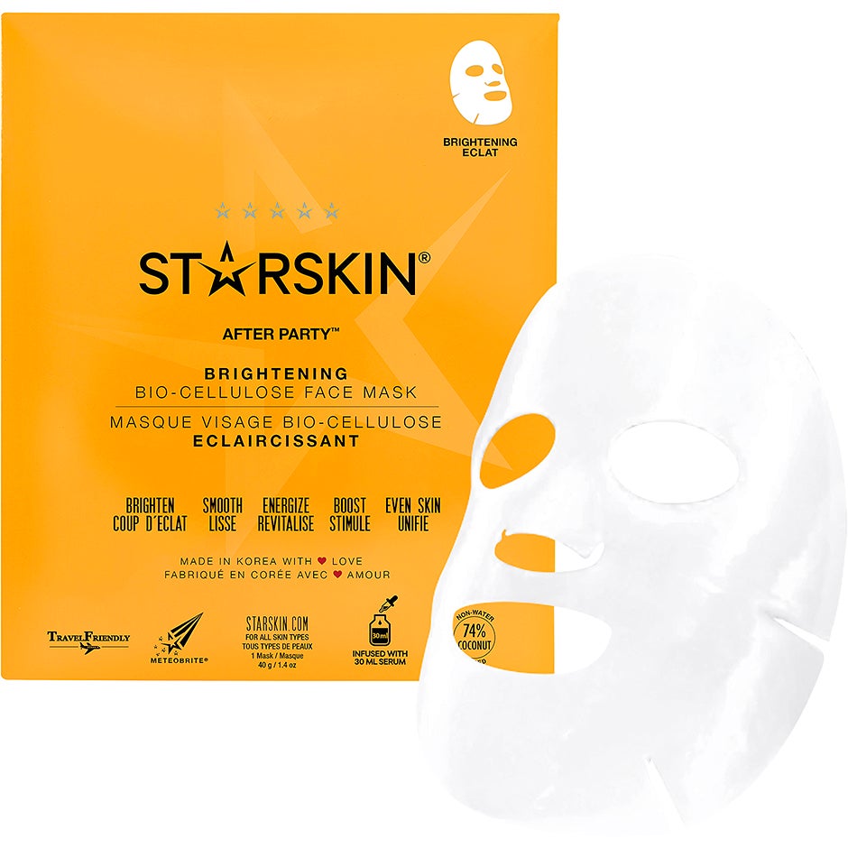 Starskin After Party Brightening Bio-Cellulose Face Mask - 40 g