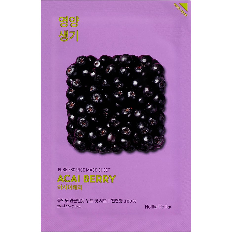 Bilde av Holika Holika Pure Essence Sheet Mask Acai Berry