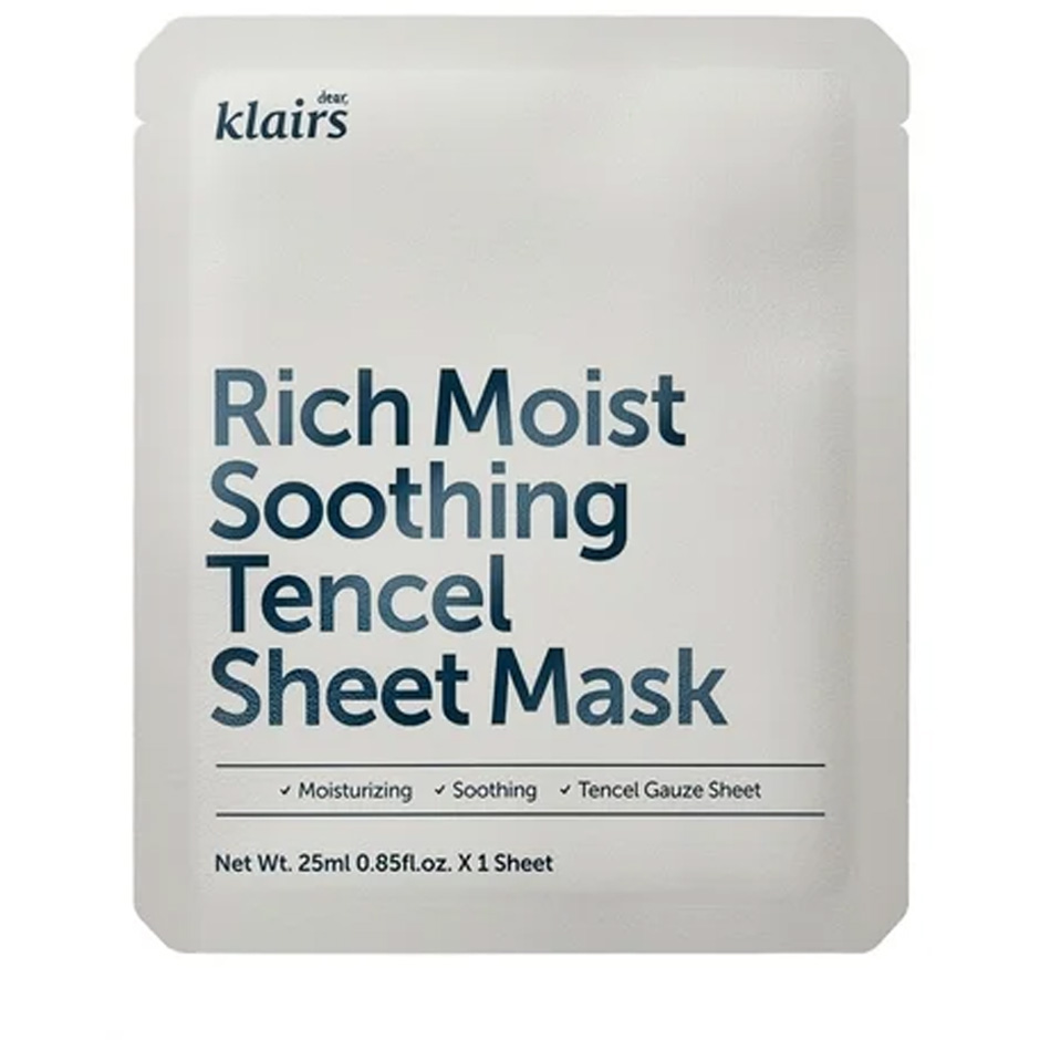 Klairs Rich Moist Soothing Tencel Sheet Mask 25 ml Hudpleie - Ansiktspleie - Ansiktsmasker - Sheet masks
