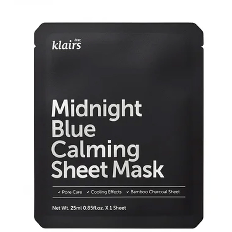 Klairs Midnight Blue Calming Sheet Mask 25 ml Hudpleie - Ansiktspleie - Ansiktsmasker - Sheet masks
