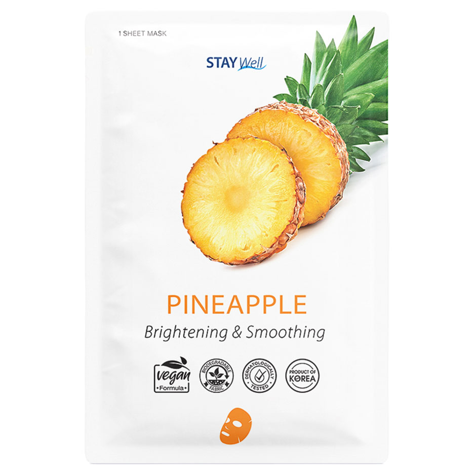 Bilde av Stay Well Vegan Sheet Mask Pineapple 1pcs