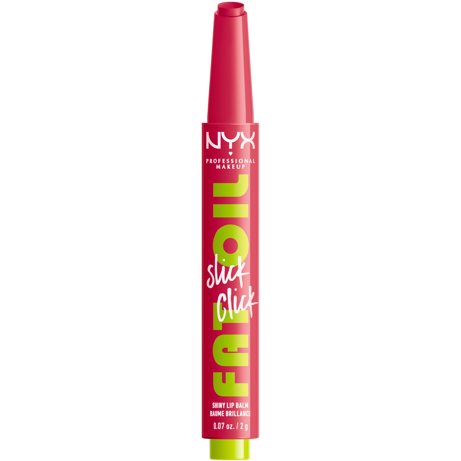 NYX Professional Makeup Fat Oil Slick Click - shiny lip balm - double tap (raspberry) (10) - high shine