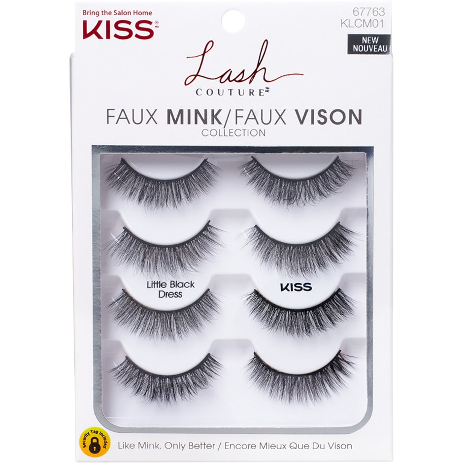 Kiss Lash Couture Faux Mink Little Black Dress Multi Packs