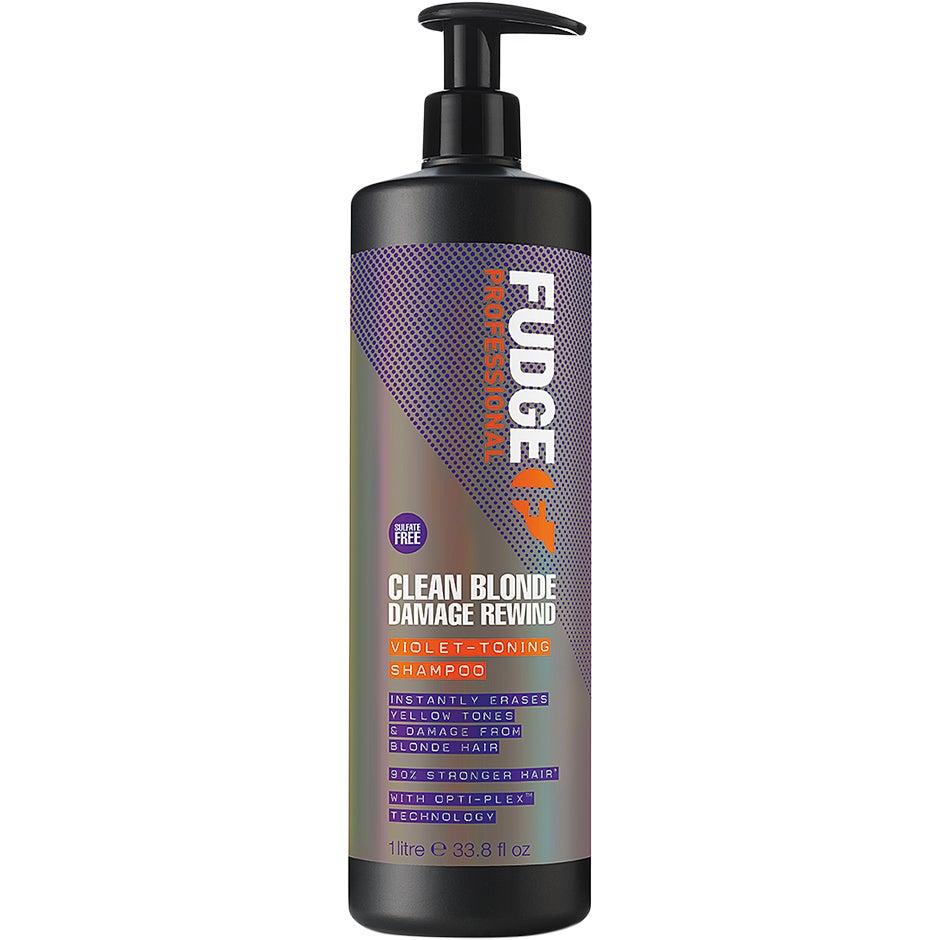 Fudge Clean Blonde Damage Rewind Violet Toning Shampoo 1000ml