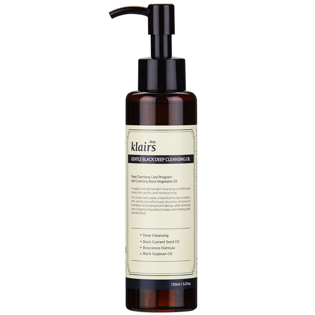 Klairs Gentle Black Deep Cleansing Oil 150 ml Hudpleie - Ansiktspleie - Ansiktsrens