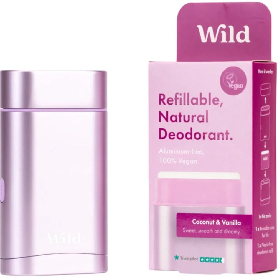 Wild Refillable, Natural Deodorant Coconut & Vanilla 40 g