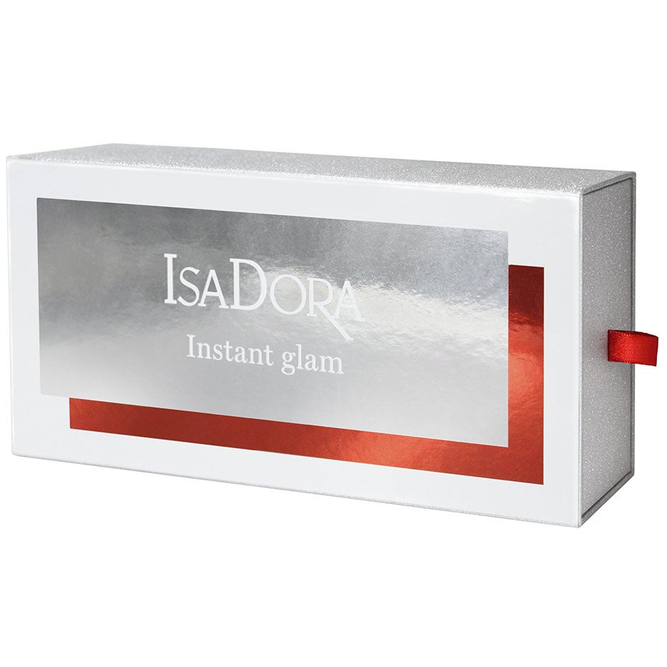 IsaDora Instant Glam Gift Box Mascara + Eyeliner + Lip Gloss + Makeup Bag