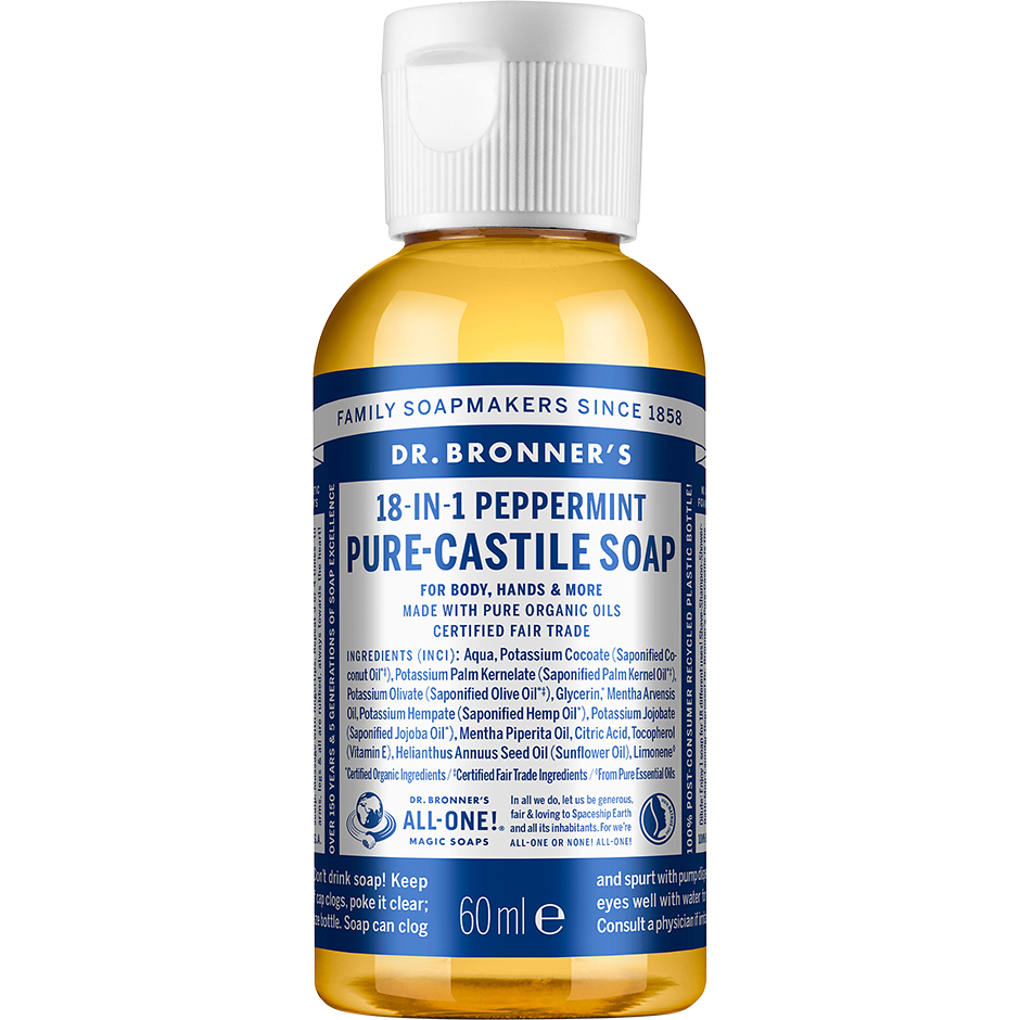 Bilde av Dr. Bronner's Magic Soaps Peppermint 60 Ml