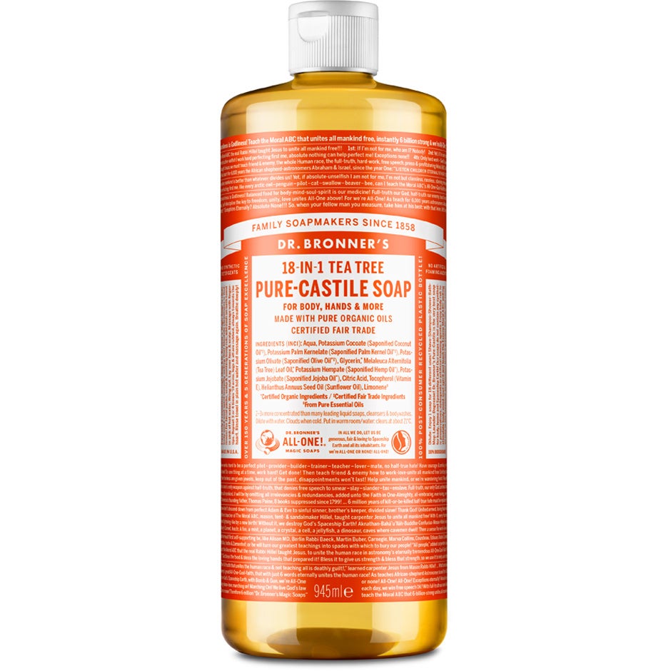 Dr. Bronner's Pure Castile Liquid Soap Tea Tree 945 ml