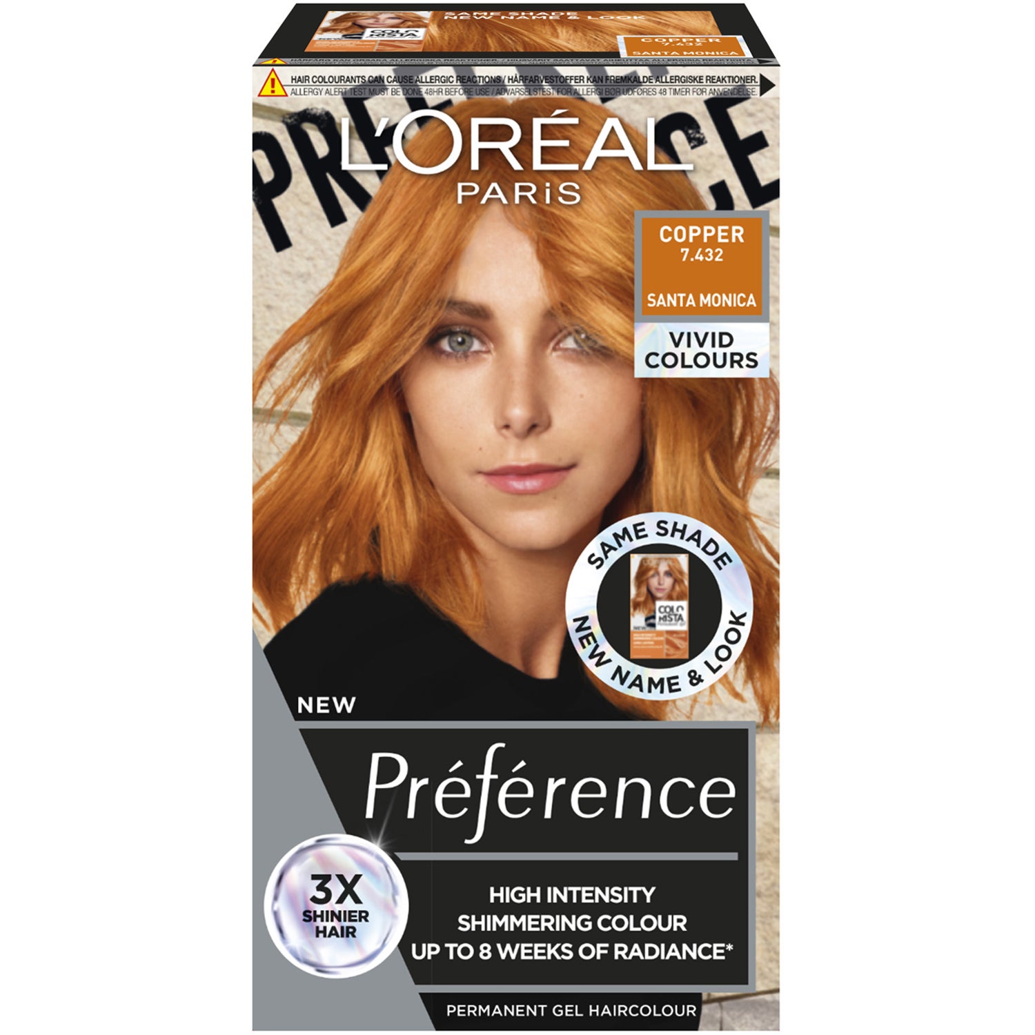 Loreal Paris Préférence Vivids  Copper 7.432