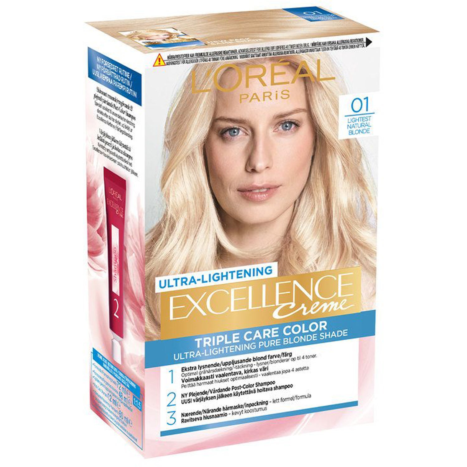 L'Oréal Paris Excellence Crème Lightest Natural Blonde 01 - 1 pcs