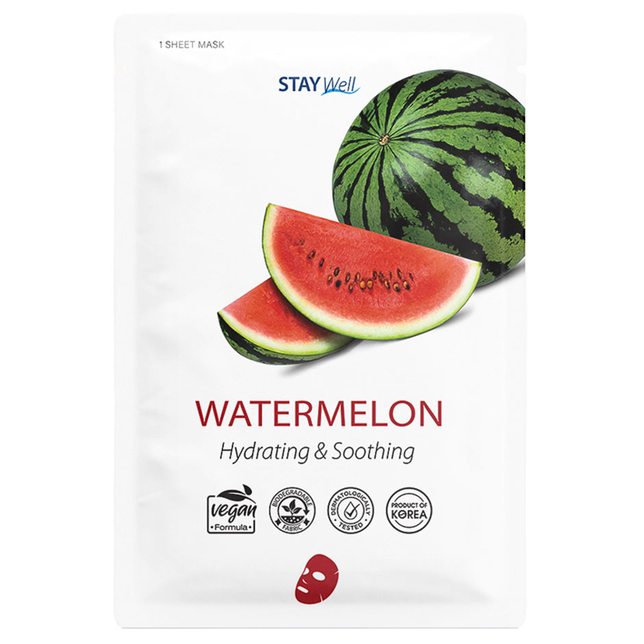Bilde av Stay Well Vegan Sheet Mask Watermelon 1pcs