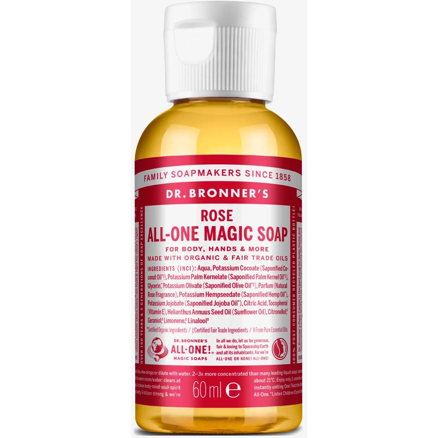 Dr. Bronner's Magic Soaps Rose 60 ml