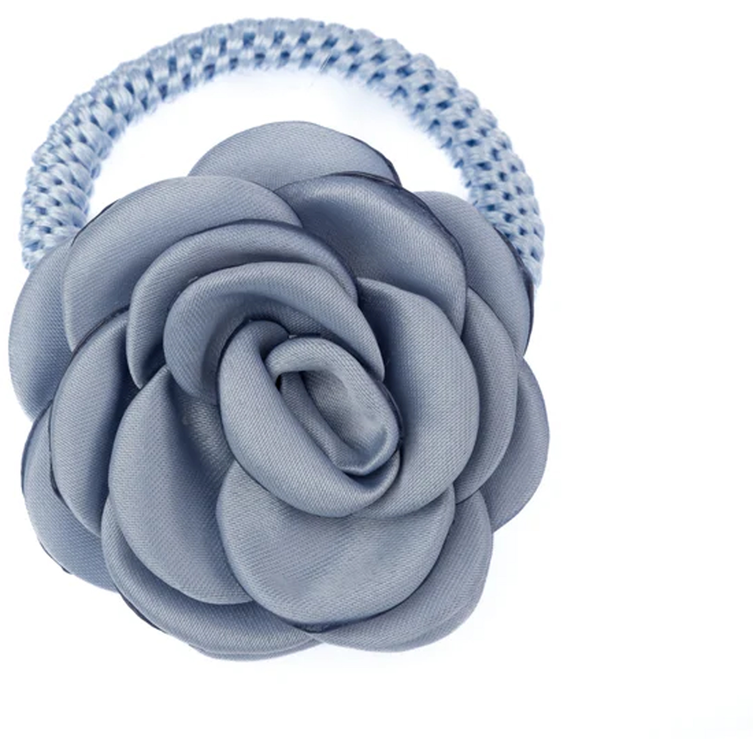Satin Rose Hair Tie