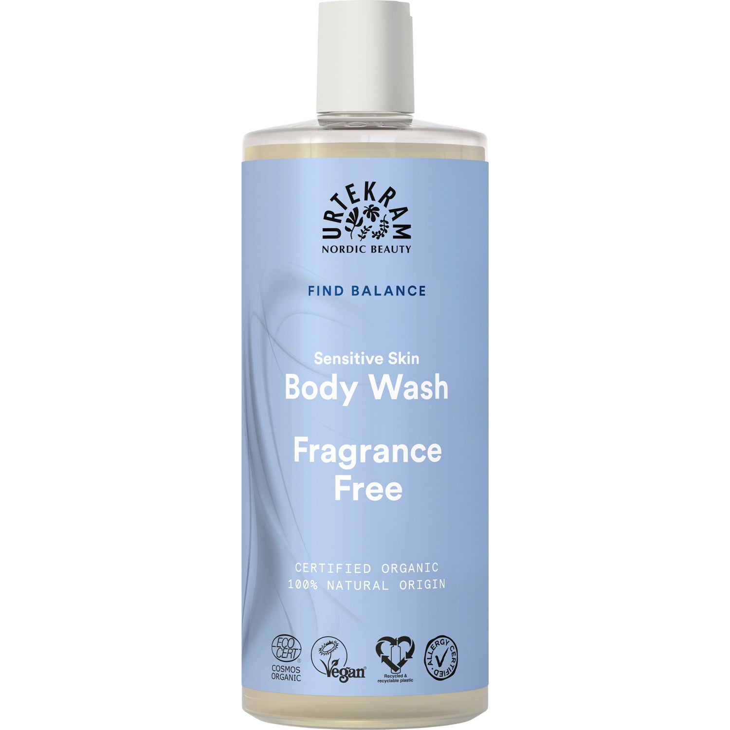 Urtekram Fragrance Free Body Wash 500 ml