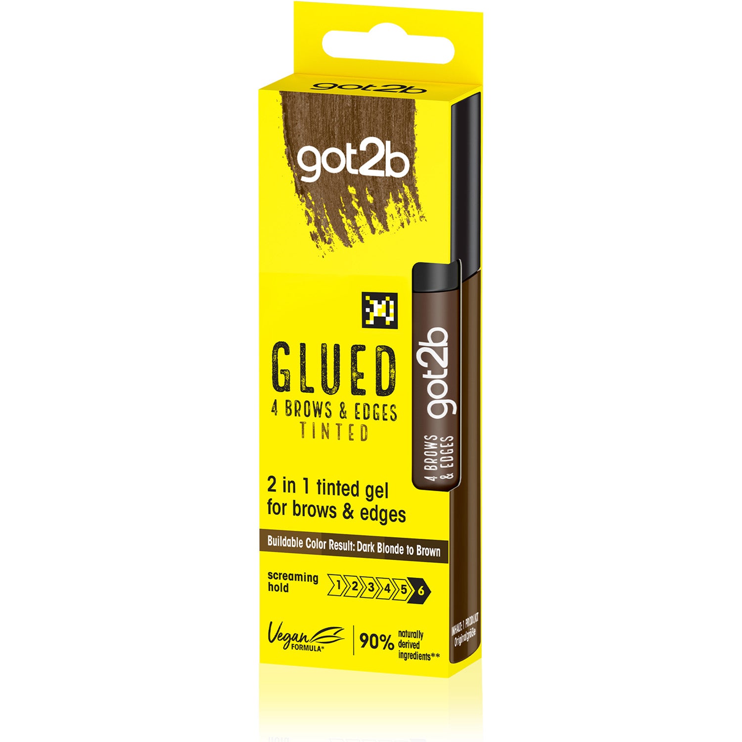 Schwarzkopf Glued 4 Brows & Edges Tinted Dark Brown - 16 ml