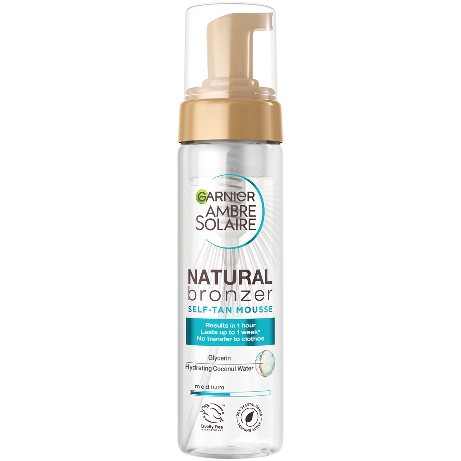 Garnier Ambre Solaire Natural Bronzer Self Tan Mousse 200ml