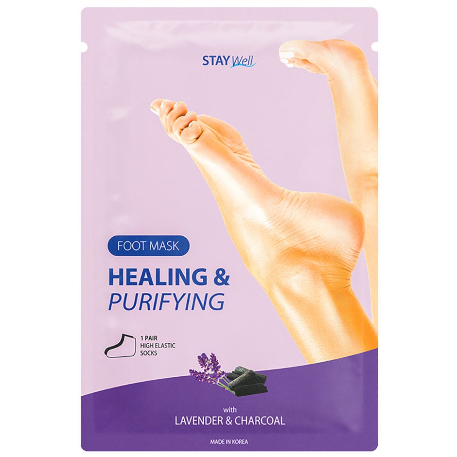 Stay Well Healing & Purifying Foot Mask Charcoal 1pcs