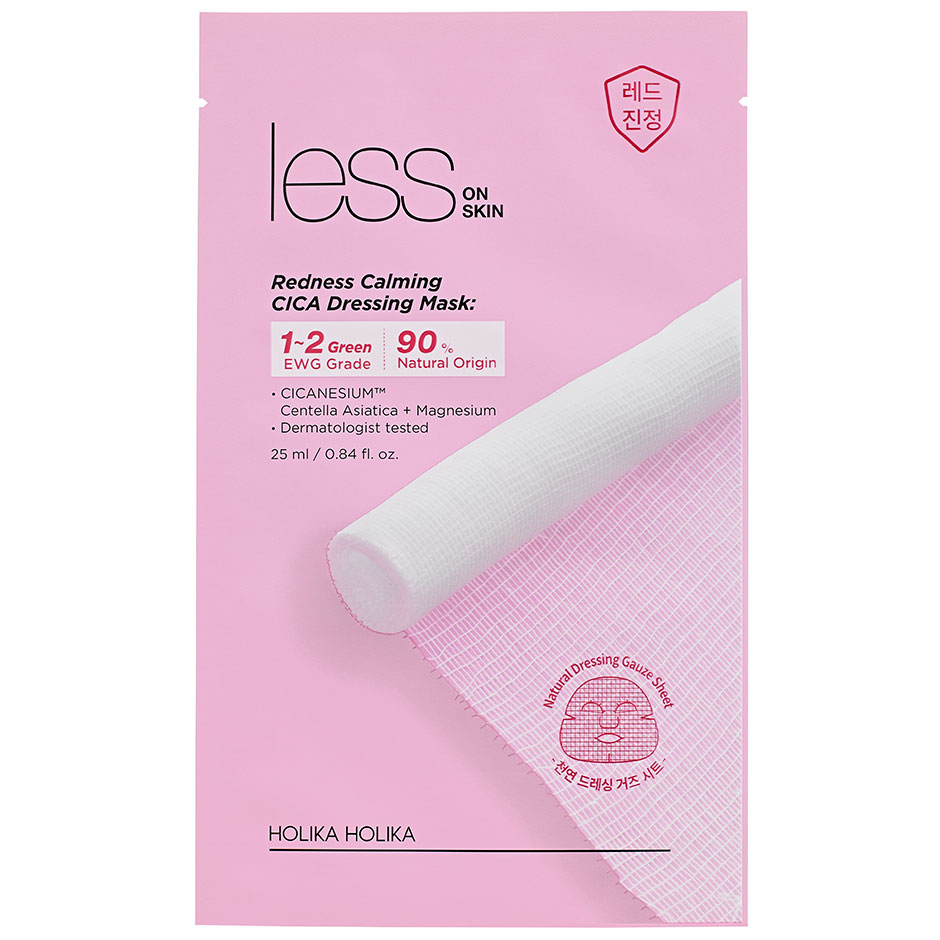 Less On Skin Redness Calming CICA Dressing Mask