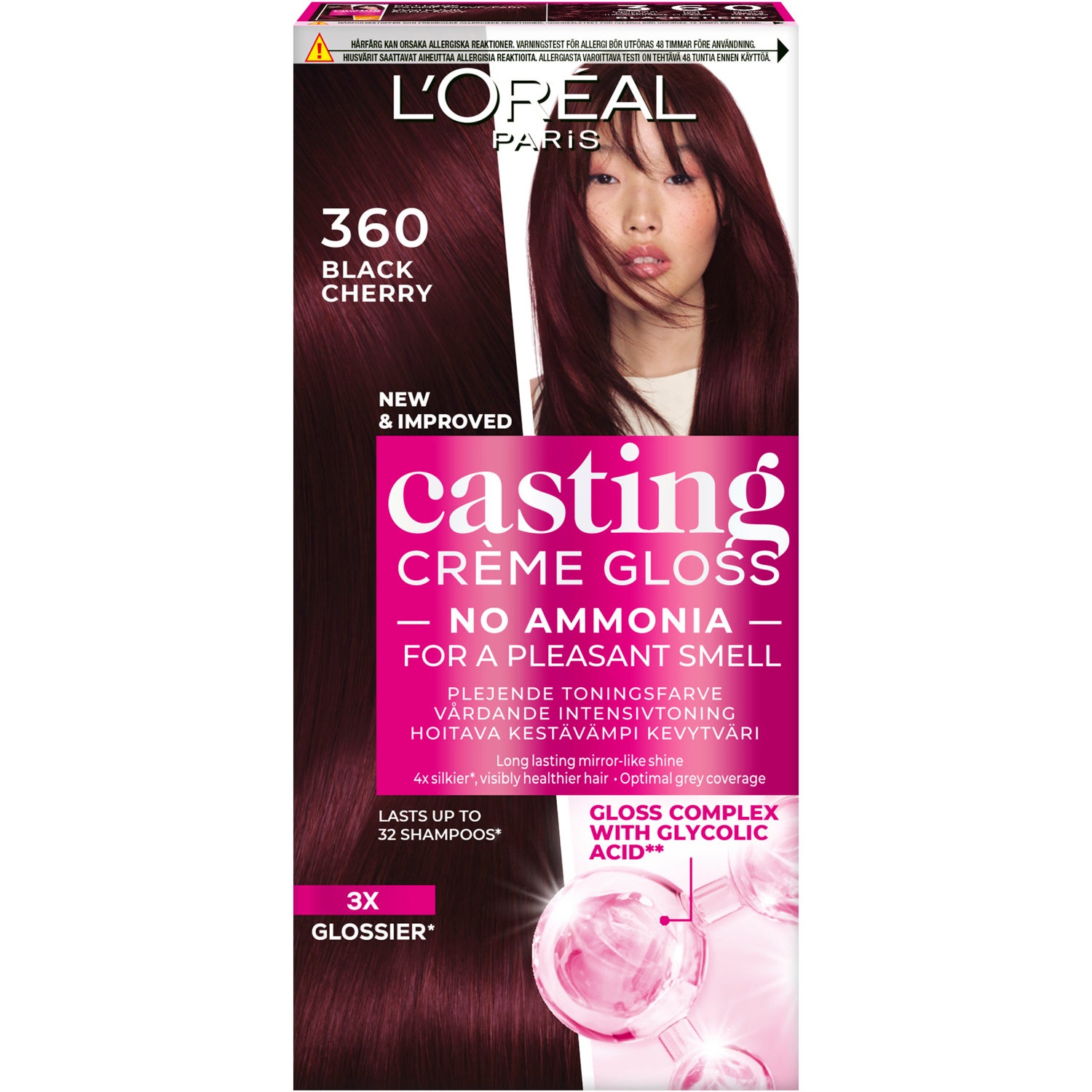 L'Oréal Paris Casting Crème Gloss Semi-Permanent Color 360 Black