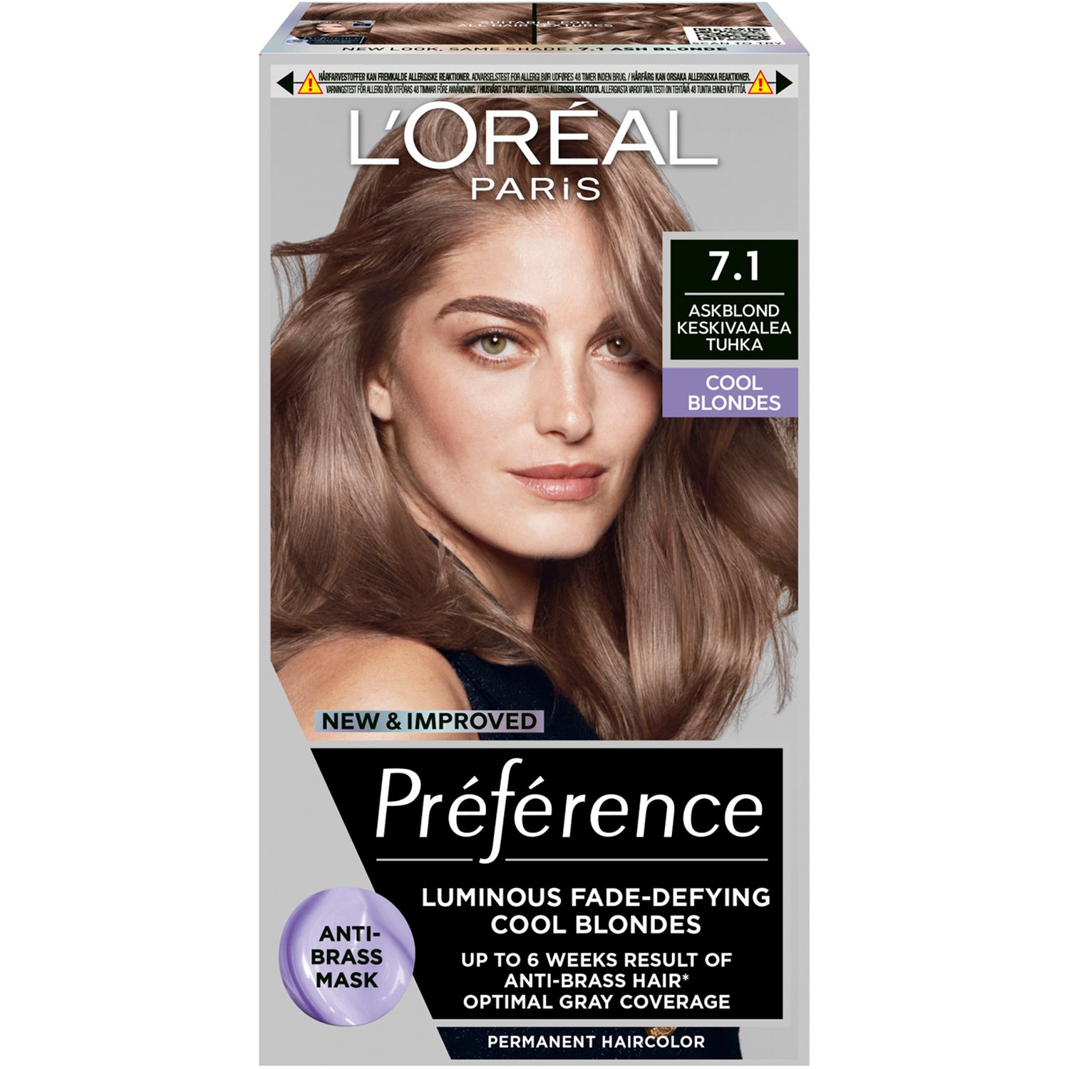 L'Oréal Paris Préférence Cool Blonds Iceland 7,1 - 1 pcs