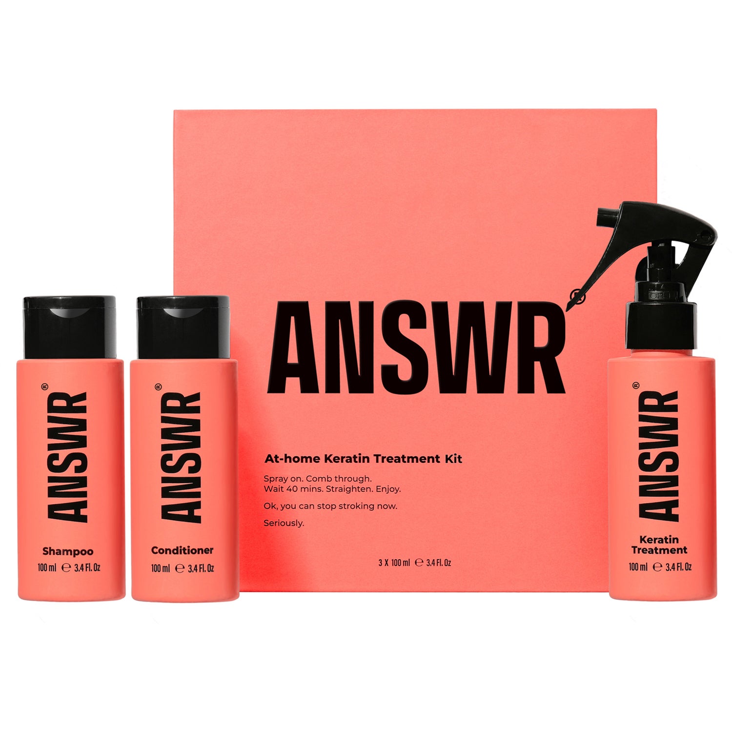 ANSWR At-home Keratin Treatment Kit (3x100ml)